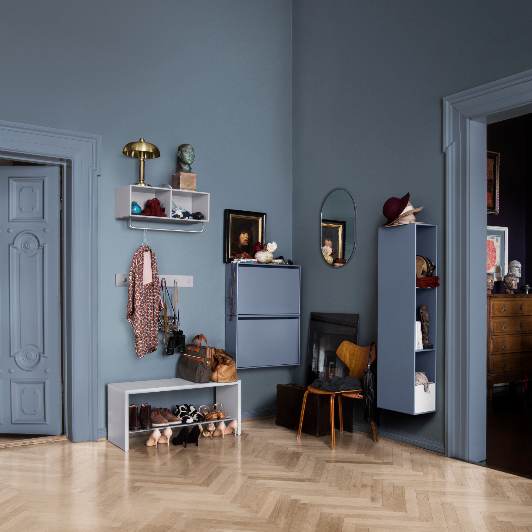 Montana Hide Shoe Cabinet